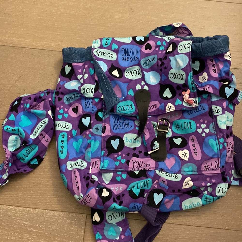 HAND SEWN BACKPACK AND MATCHING MASK SET